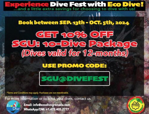 SGU Dive Fest promo 10% off 10 dive Packages until Oct 5