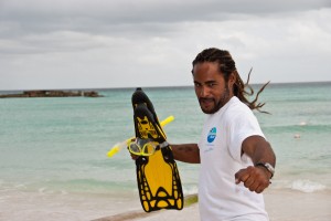 Scuba Diving in Grenada Andre in action