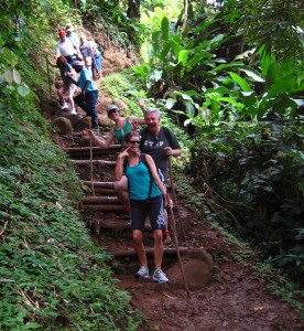 Rainforest Trekking Grenada Happy hikers